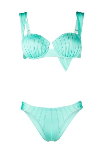 Noire Swimwear Bikini con nodo - Blu