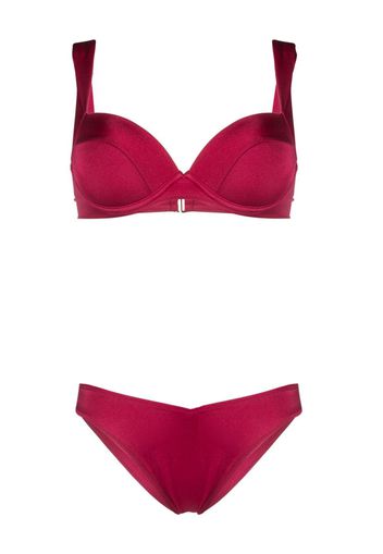 Noire Swimwear Set bikini con applicazione - Rosso