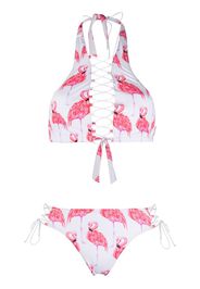 Set bikini Addicted Flamingo con stampa