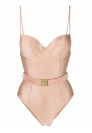 Noire Swimwear Costume intero con fibbia - Toni neutri