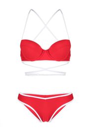 Noire Swimwear Bikini con top a balconcino - Rosso