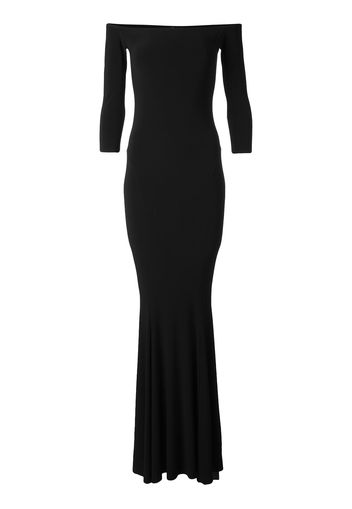 Norma Kamali off-shoulder mermaid gown - Nero