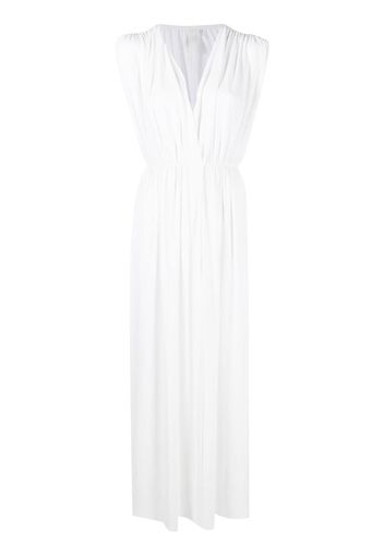 Norma Kamali sleeveless belted dress - Bianco