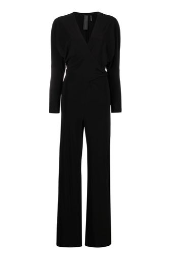 Norma Kamali V-neck stretch jumpsuit - Nero