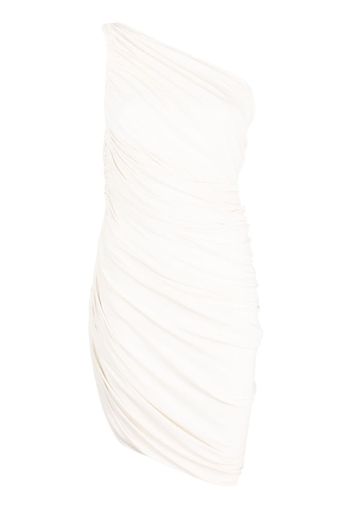 Norma Kamali draped-design one-shoulder dress - Toni neutri