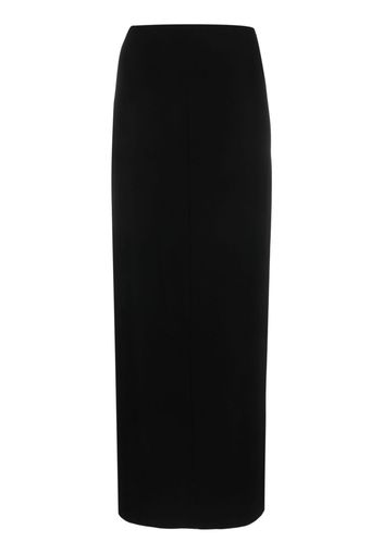 Norma Kamali side-slit midi skirt - Nero