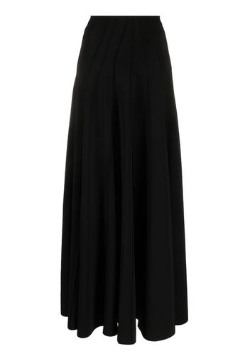 Norma Kamali high-waisted pleated maxi skirt - Nero