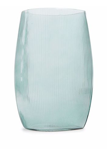 Normann Copenhagen Tide glass ribbed vase - Blu