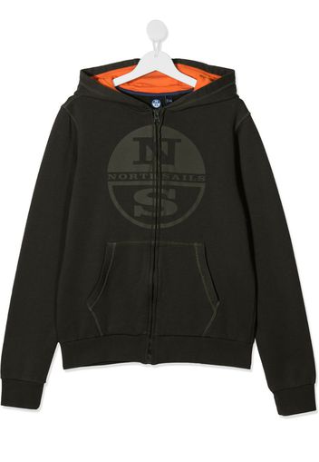 TEEN logo print hoodie