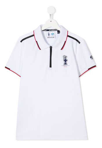 North Sails Kids TEEN logo-print polo shirt - Bianco