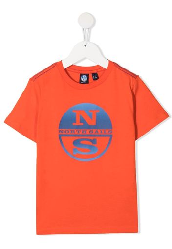 North Sails Kids T-shirt con stampa - Arancione