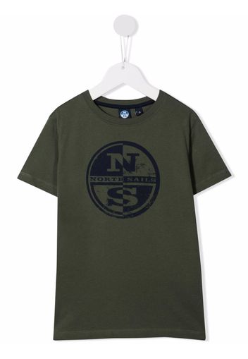 North Sails Kids logo-print T-shirt - Verde