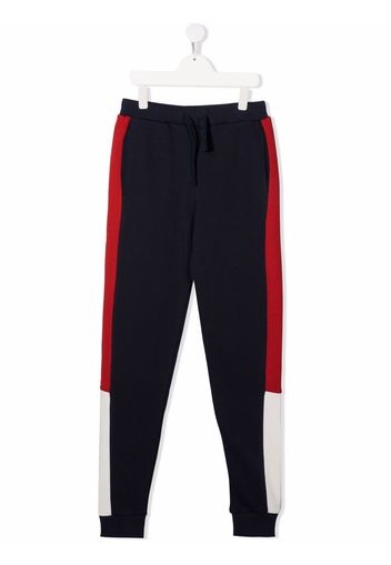 North Sails Kids Pantaloni sportivi con design color-block - Blu