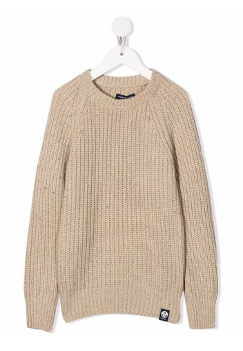 North Sails Kids crew-neck ribbed-knit jumper - Toni neutri