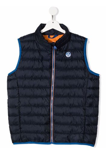 North Sails Kids Crozet padded vest - Blu