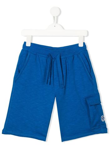 North Sails Kids cargo-pocket drawstring shorts - Blu