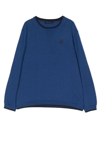 North Sails Kids Maglione con ricamo - Blu