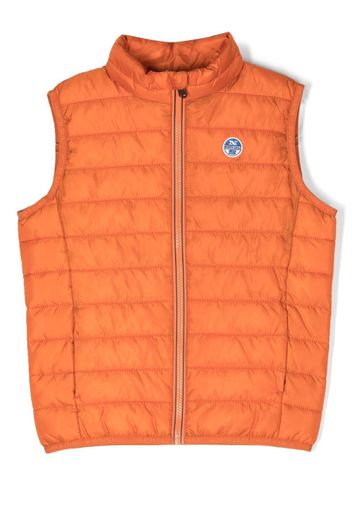 North Sails Kids Gilet con zip trapuntato - Arancione