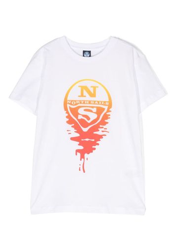 North Sails Kids T-shirt con stampa - Bianco