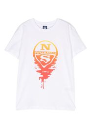 North Sails Kids T-shirt con stampa - Bianco