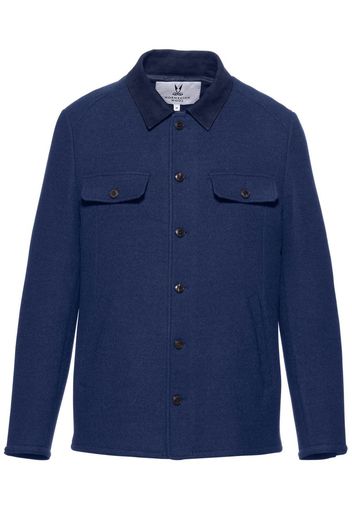 Norwegian Wool Oslo wool shirt jacket - Blu