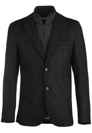 Norwegian Wool layered-design cashmere blazer - Nero