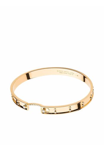 Nouvel Heritage Bracciale rigido Picnic in Paris Mood in oro giallo 18kt con diamanti