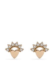 Nouvel Heritage Orecchini a bottone Mystic Love in oro rosa 18kt con diamanti