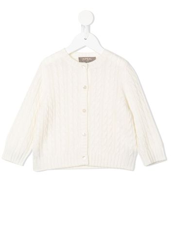 N.PEAL KIDS Cardigan - Bianco