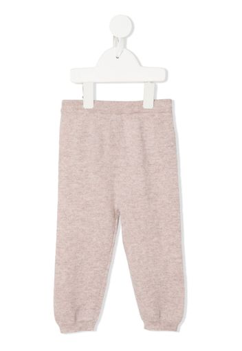 N.PEAL KIDS Leggings Bear Pocket - Marrone