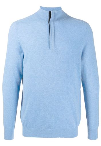 N.Peal Maglione con zip - Blu