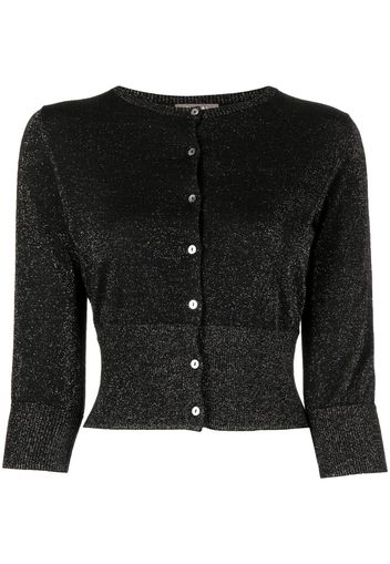 N.Peal Cardigan lamé - Nero