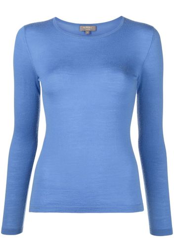 N.Peal Top a maniche lunghe - Blu