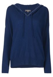 N.Peal Maglione con coulisse in cashmere - Blu