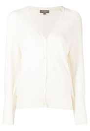 N.Peal Cardigan con scollo a V - Bianco