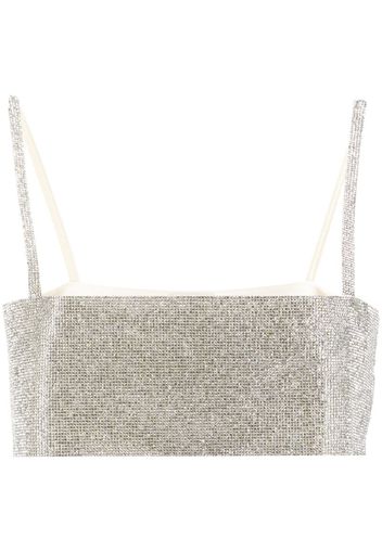 Charlotte crystal-embellished top