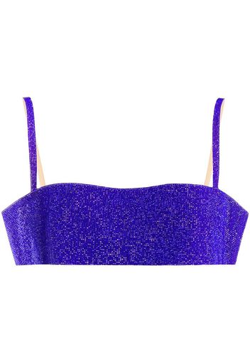 crystal-embellished bra top