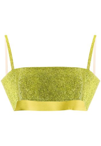 Charlotte silk cropped top