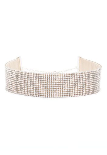 Nuè Charlotte rhinestone choker - Argento