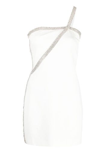 Nuè crystal-embellished off-shoulder dress - Bianco