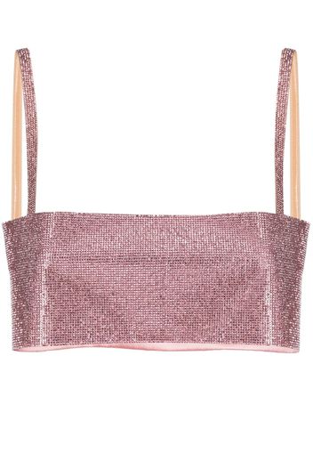 Nuè Charlotte crystal-embellished top - Rosa