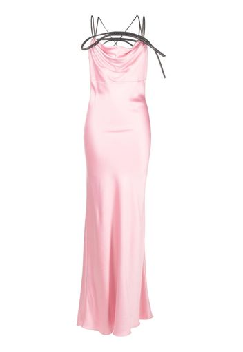 Nuè Flamingo rhinestone-embellished maxi dress - Rosa
