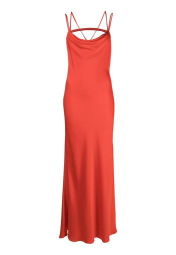 Nuè Venus crystal-embellished maxi dress - Rosso