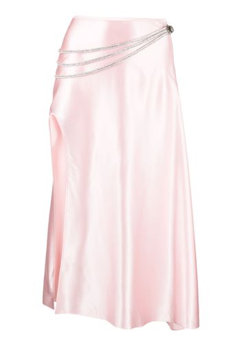 Nuè Laetitia rhinestone-embellished midi skirt - Rosa