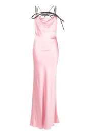 Nuè Flamingo rhinestone-embellished maxi dress - Rosa