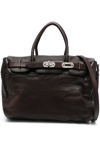 Numero 10 Richmond leather tote bag - Marrone