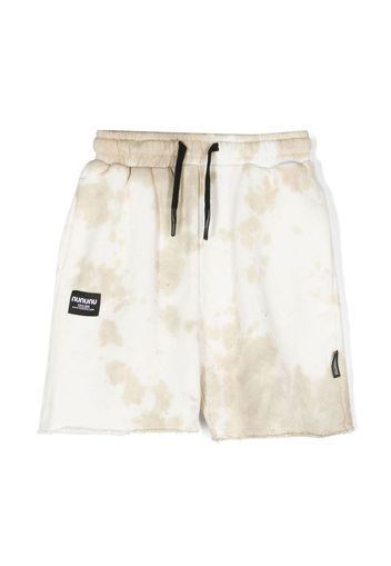 Nununu tie-dye cotton track shorts - Toni neutri