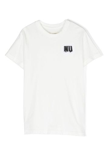 Nununu NU-patch cotton T-shirt - Bianco