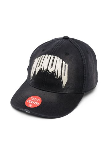 Nununu embroidered-logo cotton baseball cap - Nero