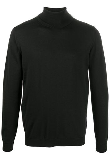 turtle-neck fitted jumper